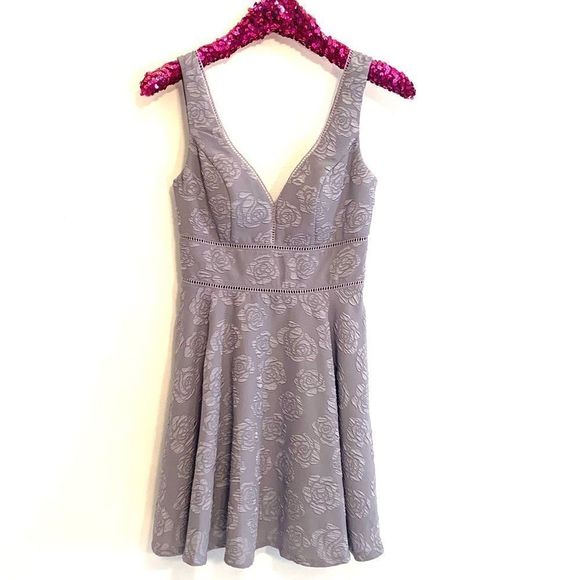 [Jodi Kristopher] Gray Textured Dress - Size 3 - Picture 1 of 5
